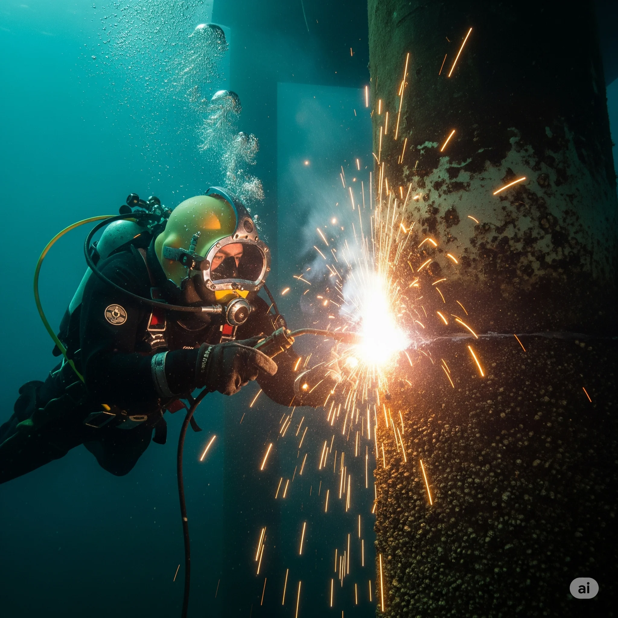 Operación de salvataje submarino.